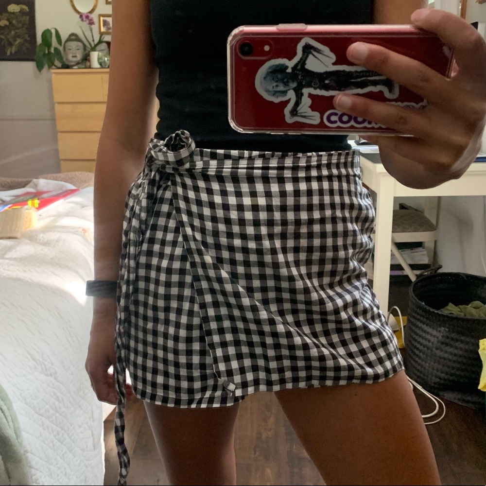 PACSUN GINGHAM SKORT